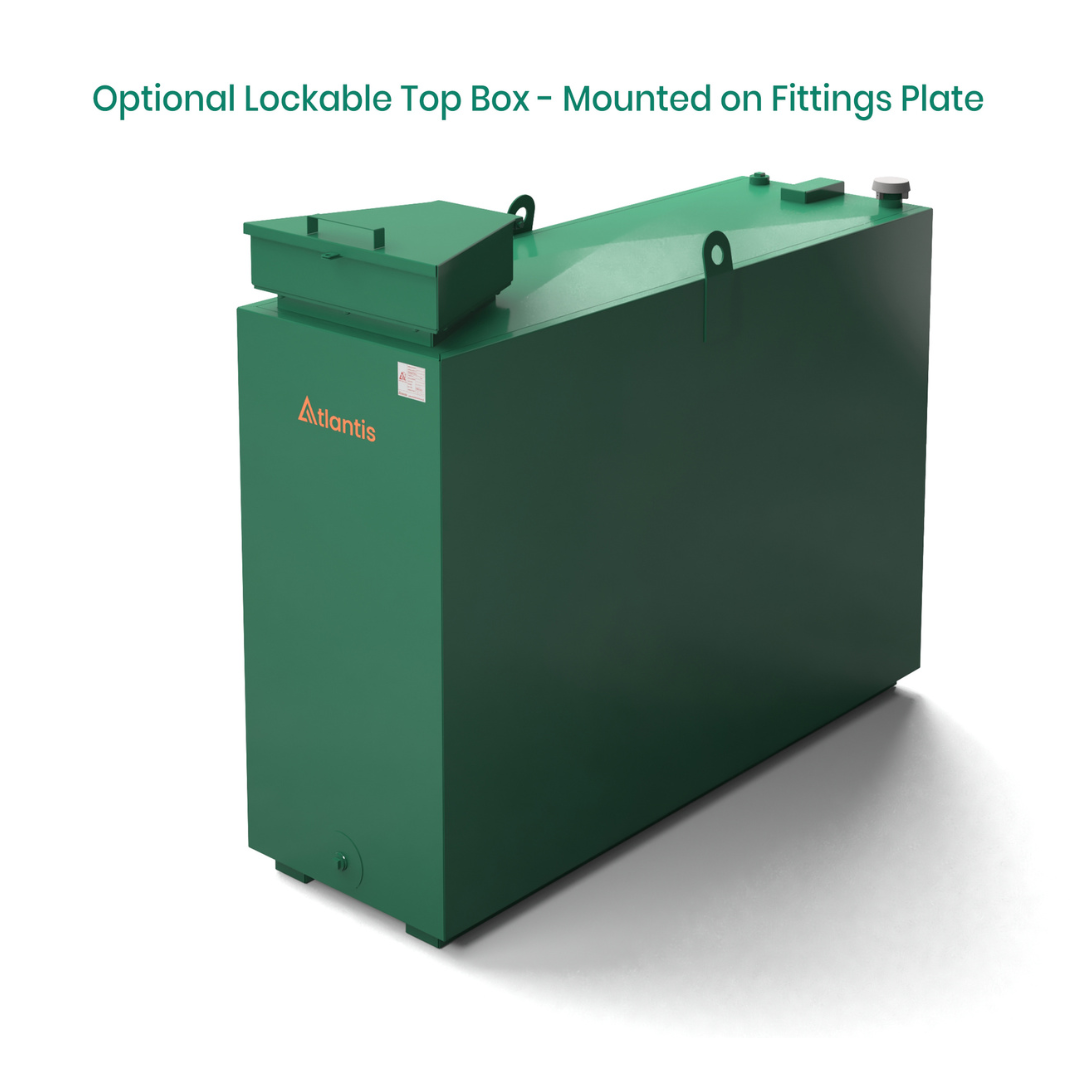 1050 Litre Steel Bunded Oil Tank - Atlantis