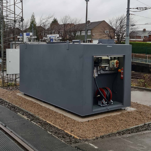 10,000 Litre Steel Bunded Diesel Tank - Atlantis