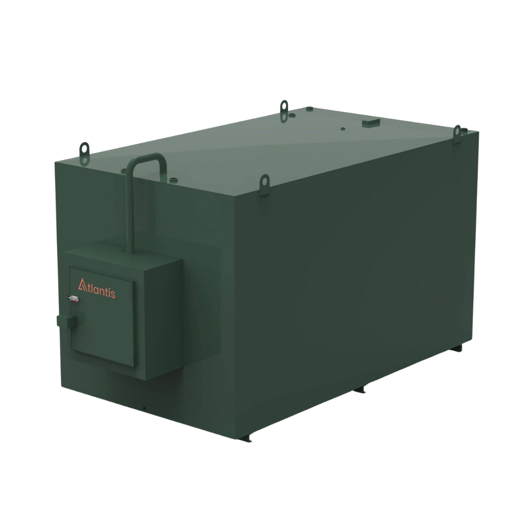 12,000 Litre Steel Bunded Oil Tank c/w Fill Point Cabinet - Atlantis