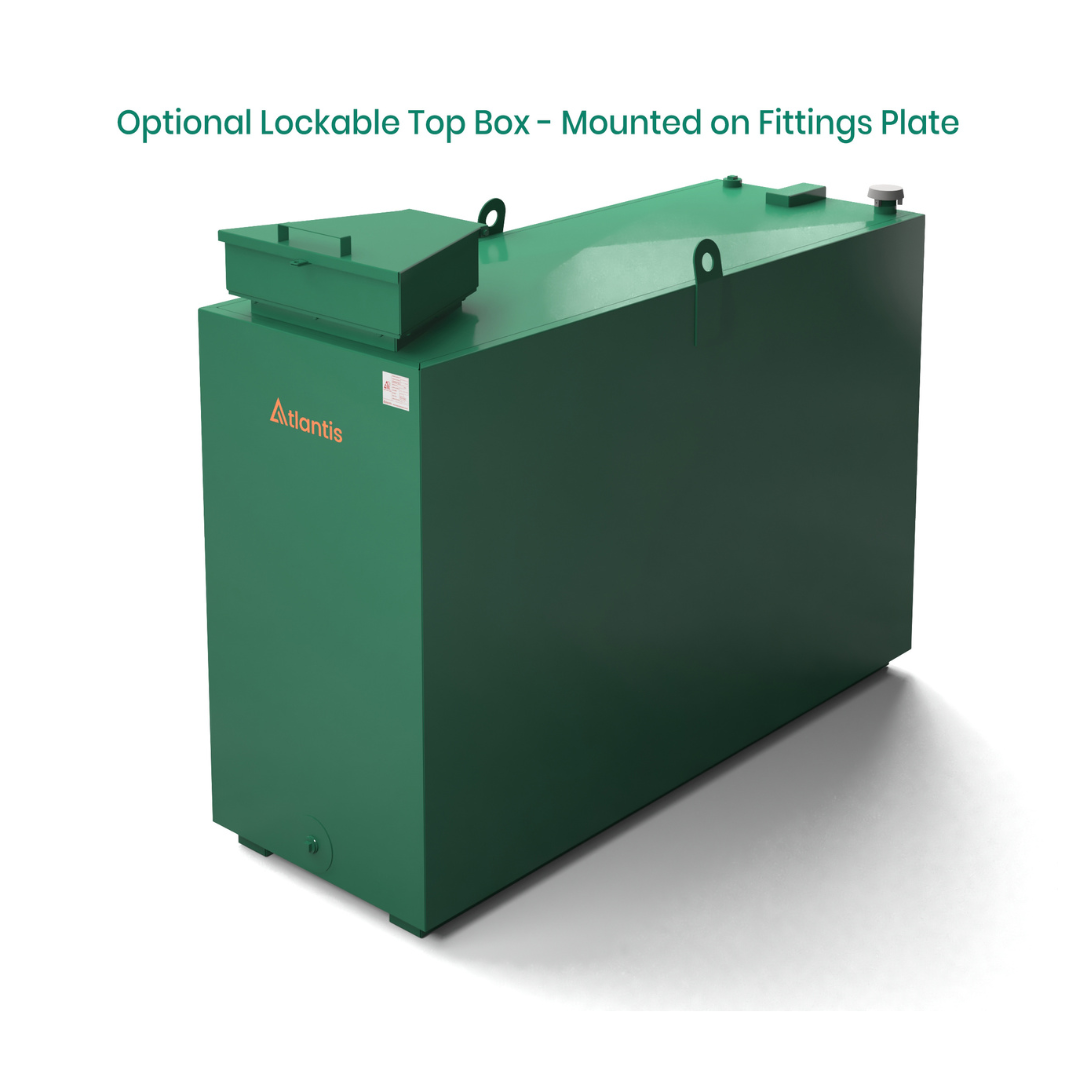 1350 Litre Steel Bunded Oil Tank - Atlantis