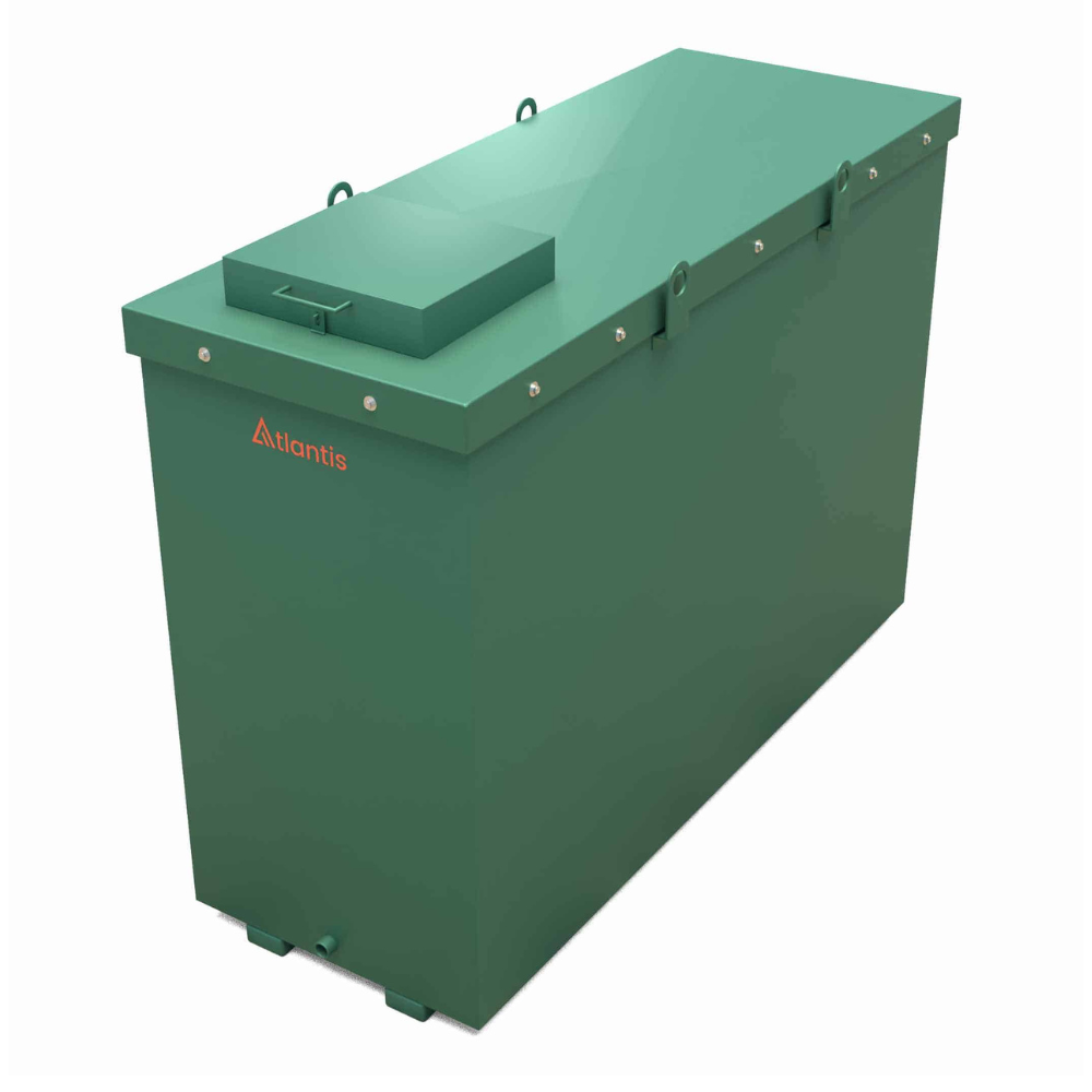 1350 Litre Fire Rated Bunded Steel Oil Tank - Atlantis