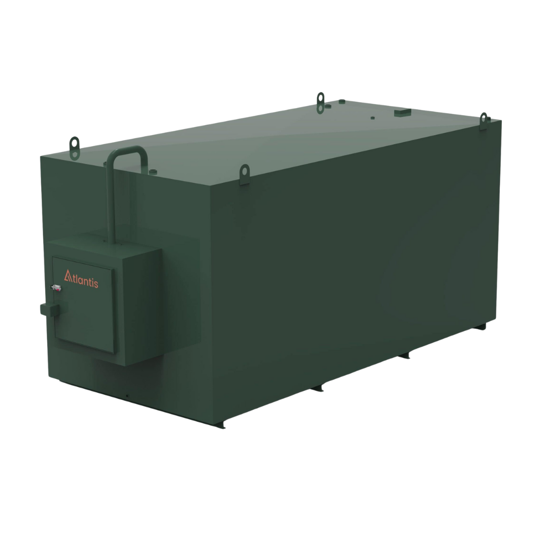 15,000 Litre Steel Bunded Oil Tank c/w Fill Point Cabinet - Atlantis