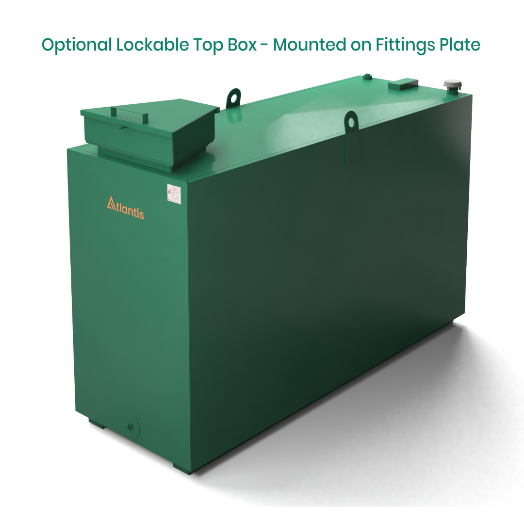 1650 Litre Steel Bunded Oil Tank - Atlantis