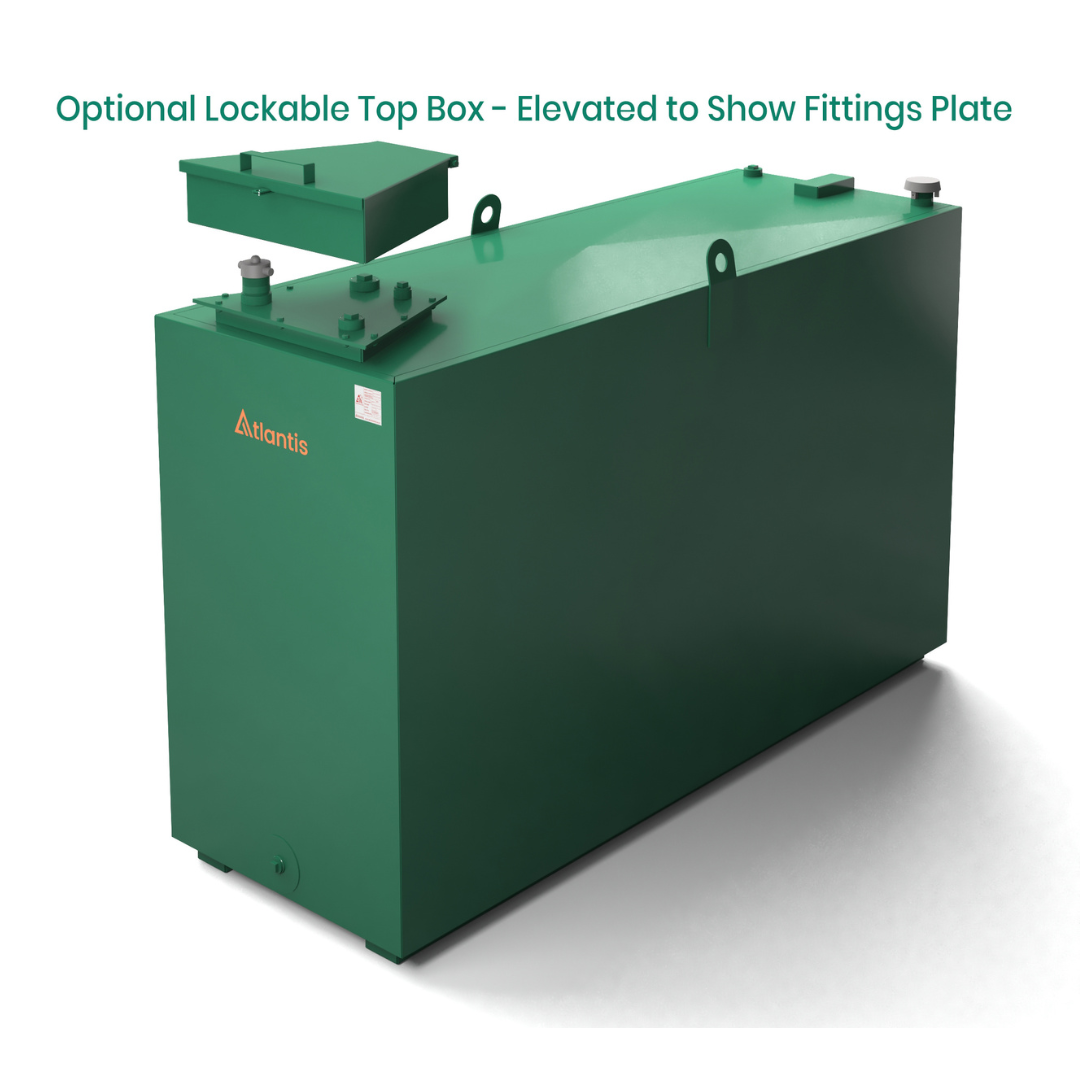 1650 Litre Steel Bunded Oil Tank - Atlantis