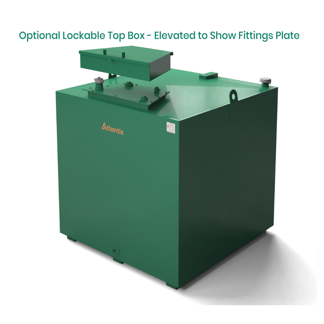 1800 Litre Steel Bunded Oil Tank - Atlantis