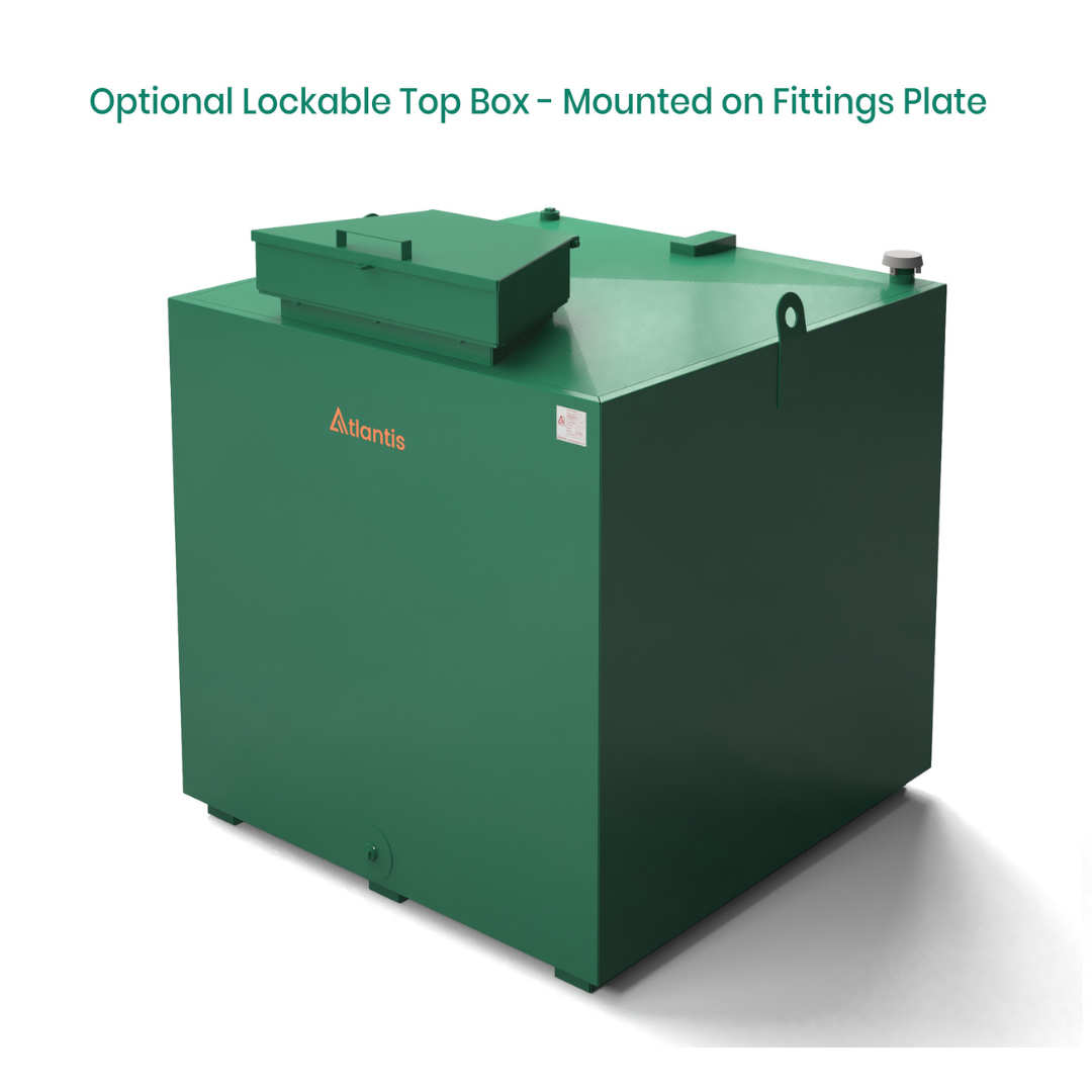 1800 Litre Steel Bunded Oil Tank - Atlantis