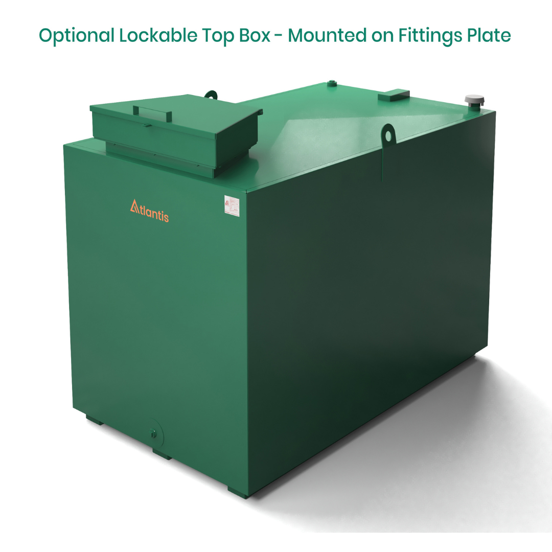 2000 Litre Steel Bunded Oil Tank - Atlantis