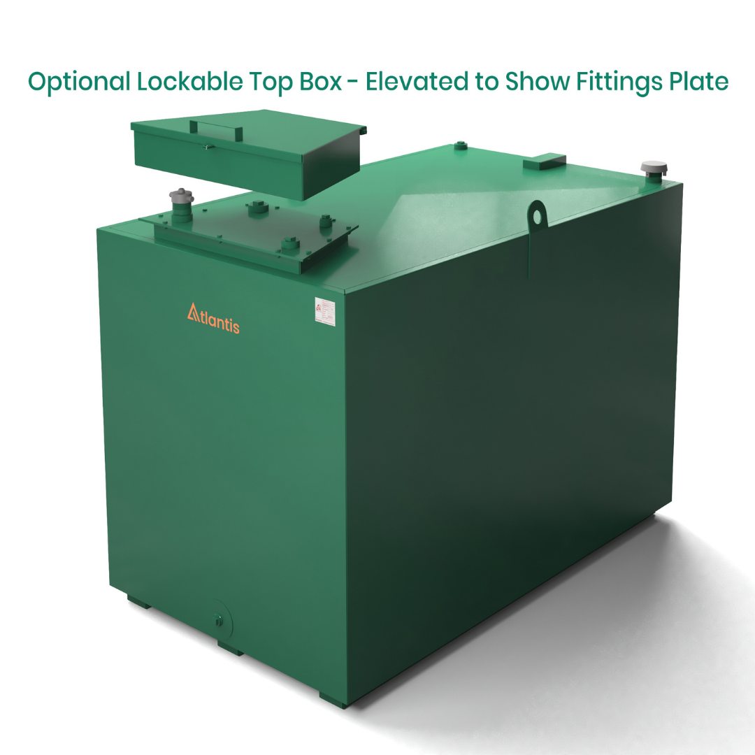 2000 Litre Steel Bunded Oil Tank - Atlantis