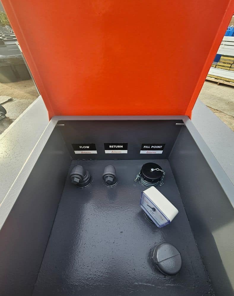 2000 Litre Steel Bunded Diesel Generator Feed Tank- Atlantis