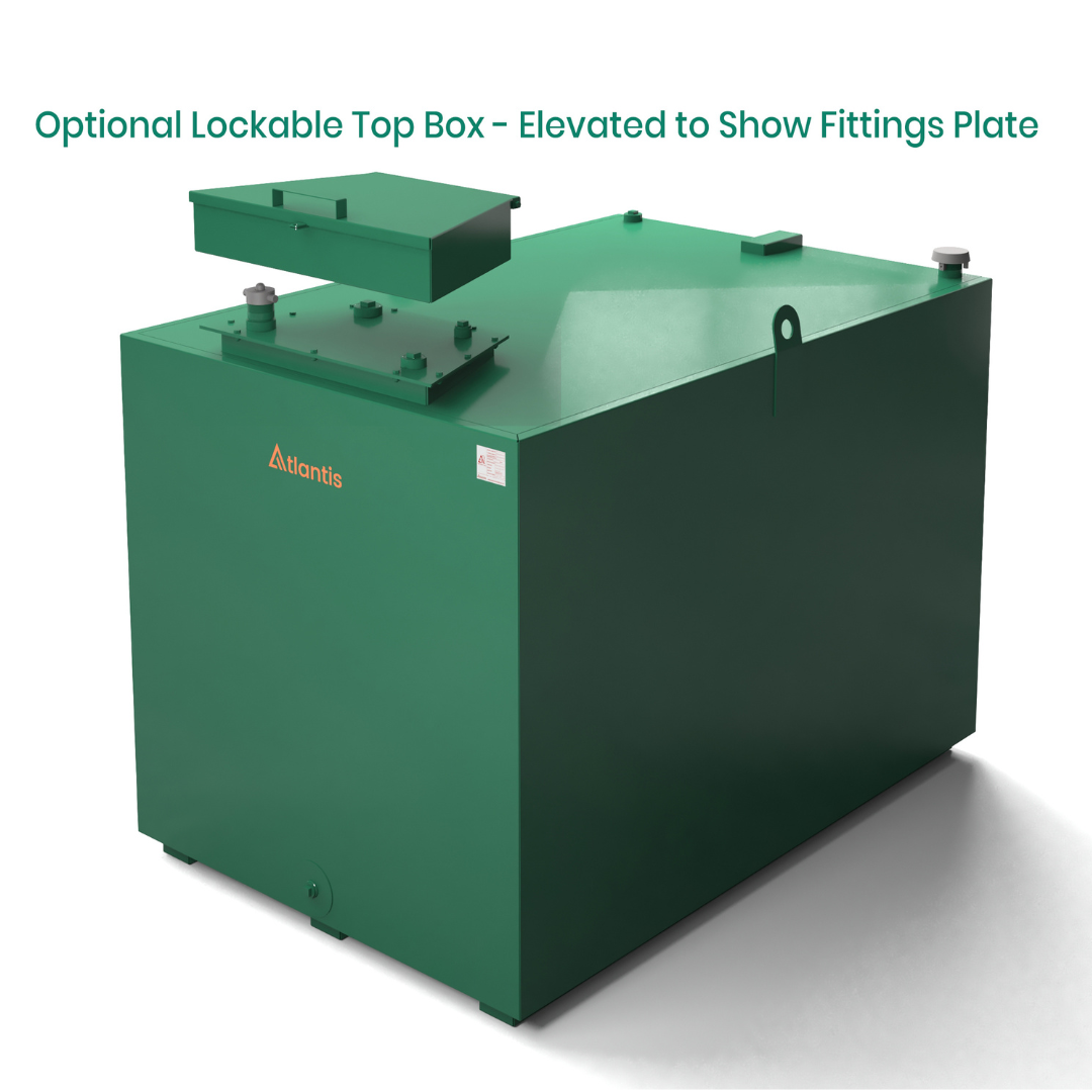 2250 Litre Steel Bunded Oil Tank - Atlantis