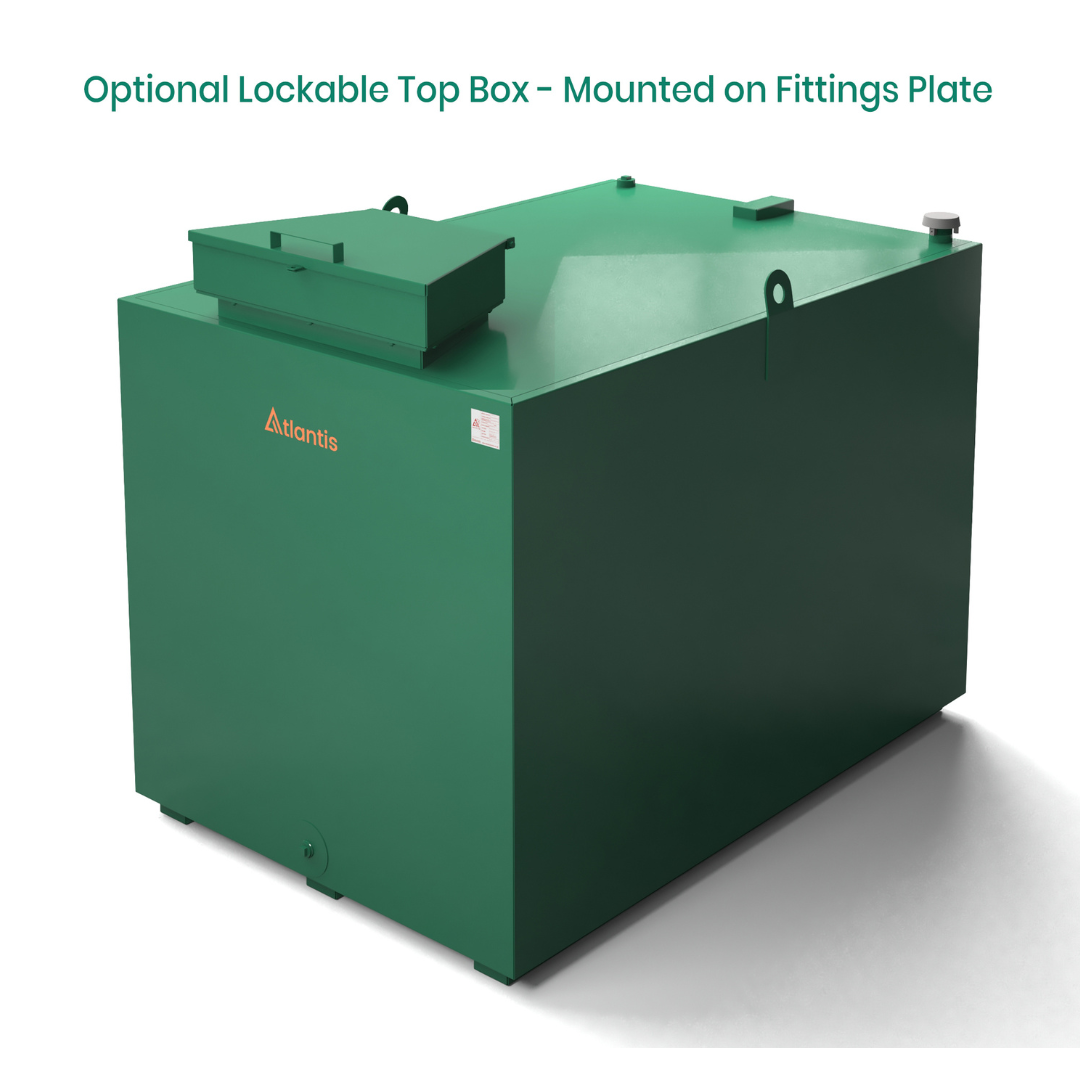 2250 Litre Steel Bunded Oil Tank - Atlantis