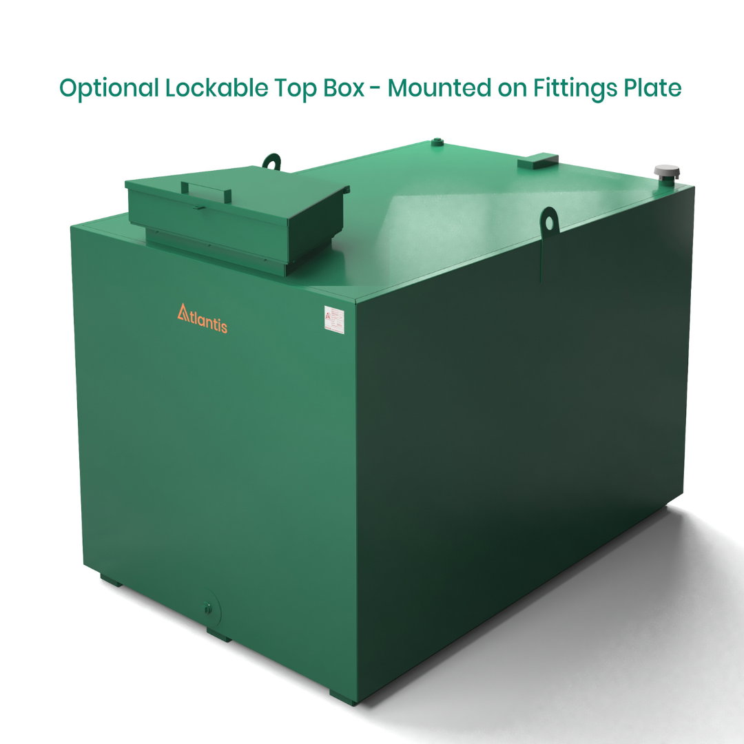 2700 Litre Steel Bunded Oil Tank - Atlantis