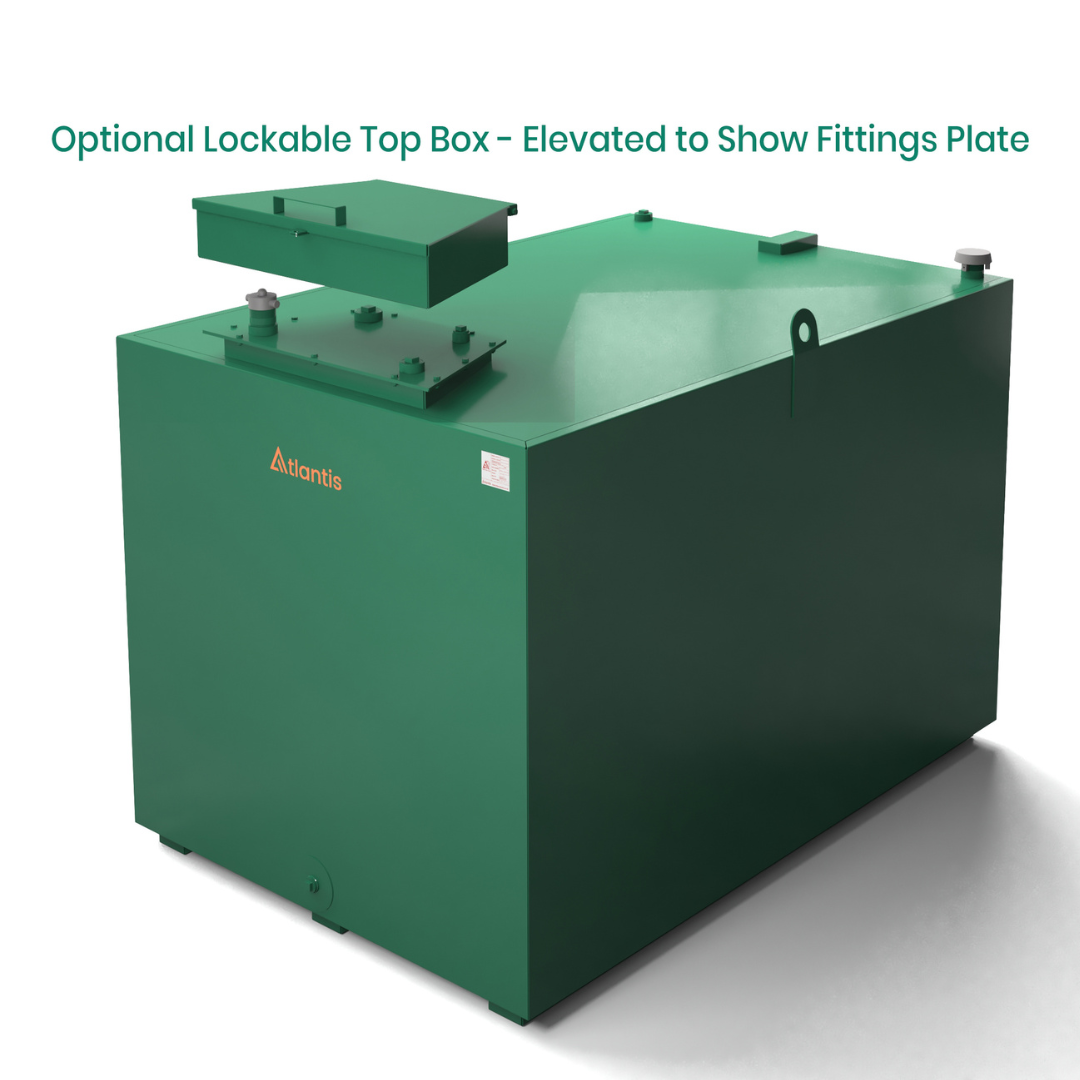 2700 Litre Steel Bunded Oil Tank - Atlantis