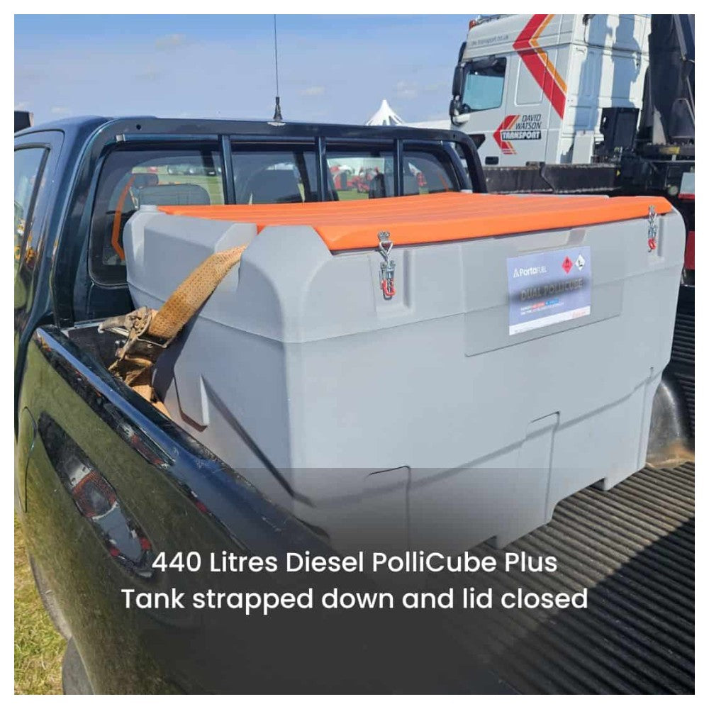 440 Litre Diesel PolliCube Plus Transportable Tank with 12v Pump - view 6