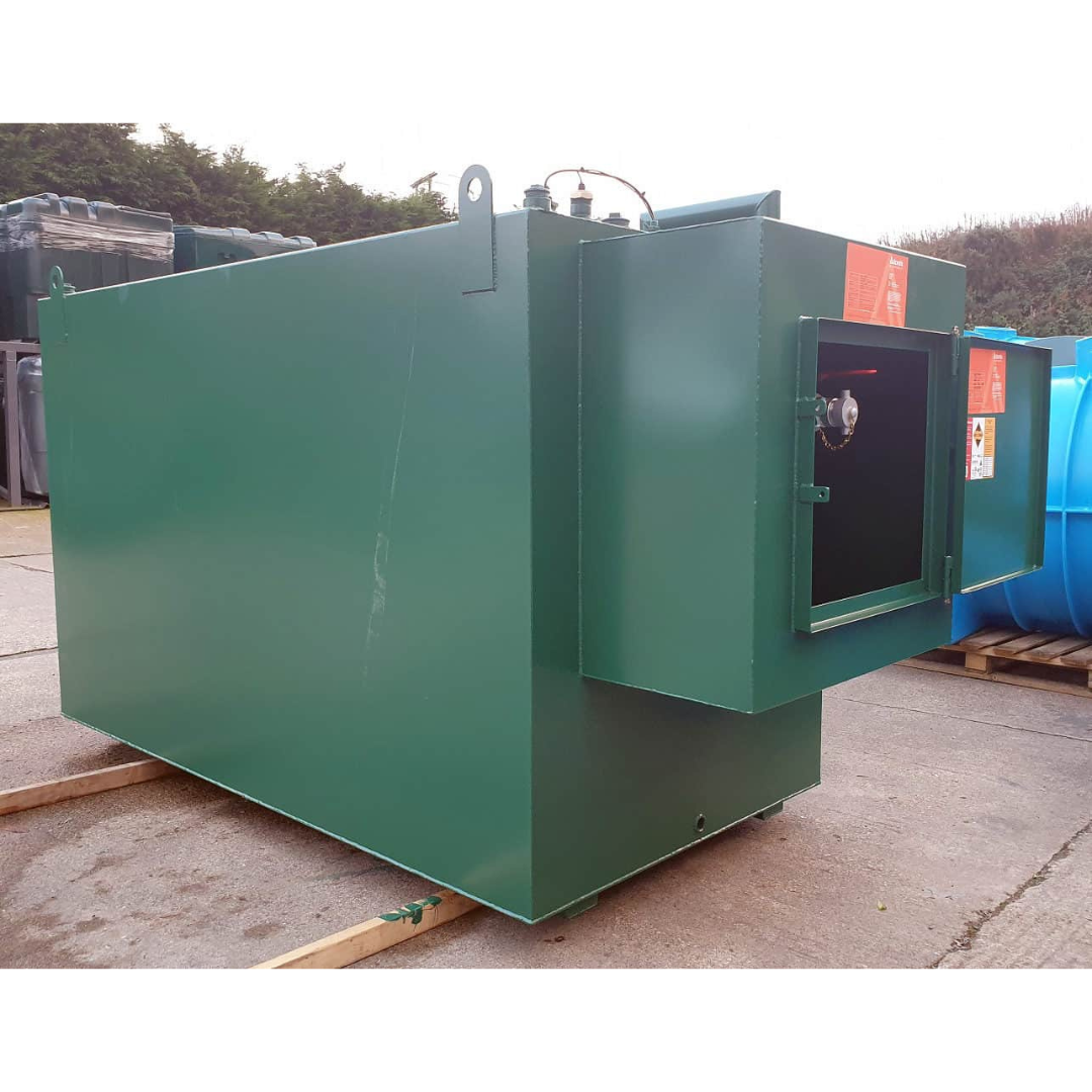 5800 Litre Steel Bunded Oil Tank c/w Fill Point Cabinet - Atlantis