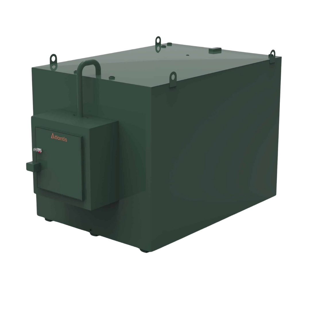 5800 Litre Steel Bunded Oil Tank c/w Fill Point Cabinet - Atlantis