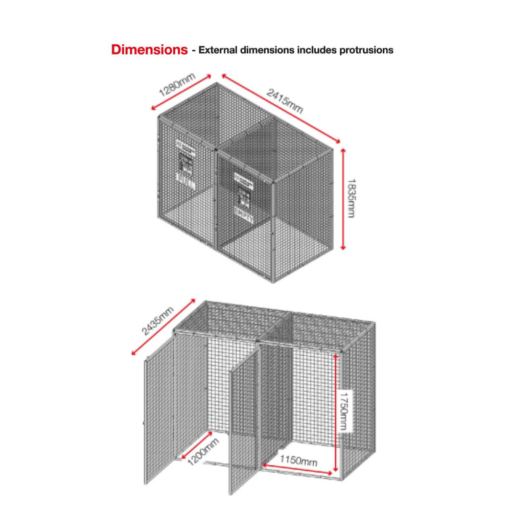 Armorgard Gorilla Gas Cage GGC66