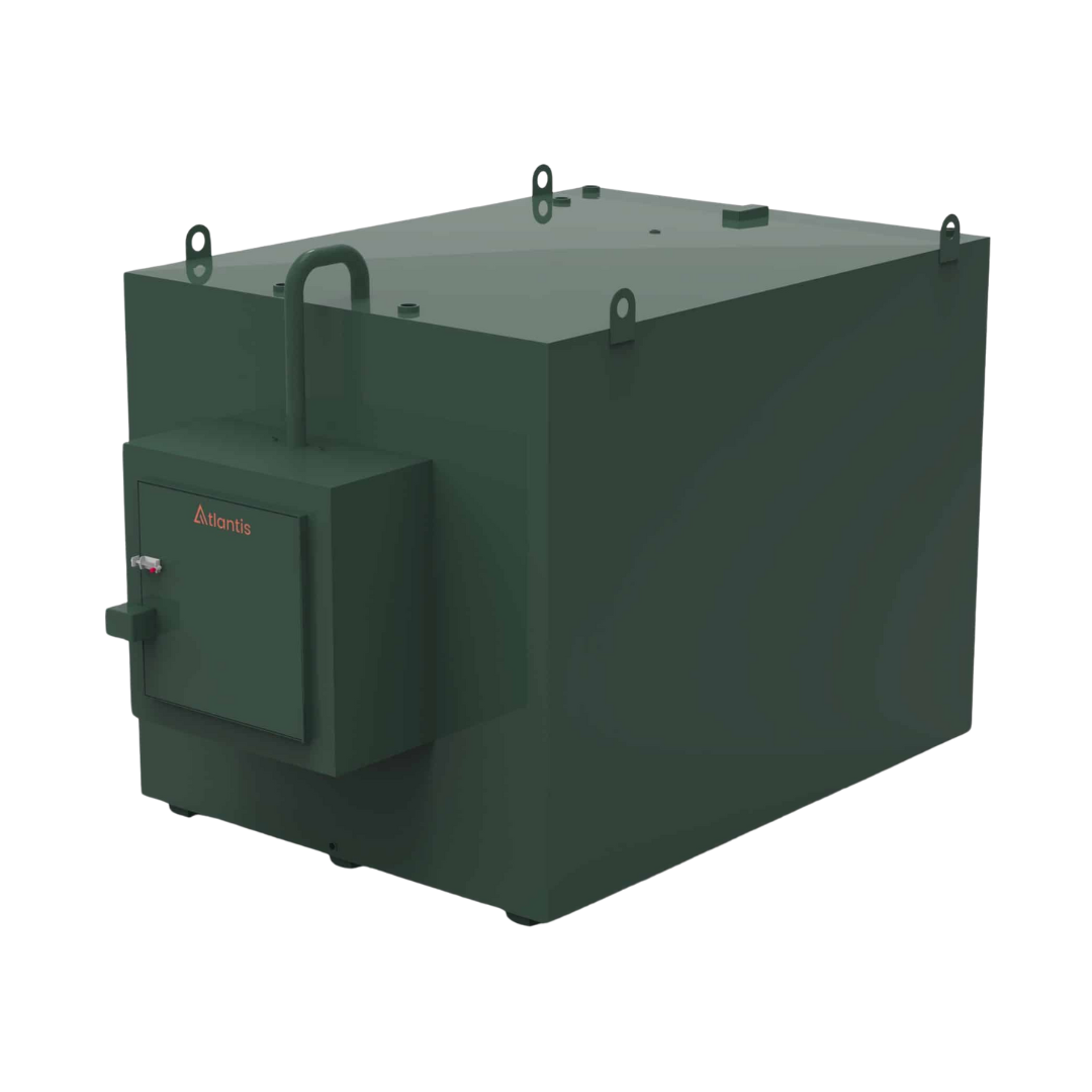 7000 Litre Steel Bunded Oil Tank c/w Fill Point Cabinet - Atlantis