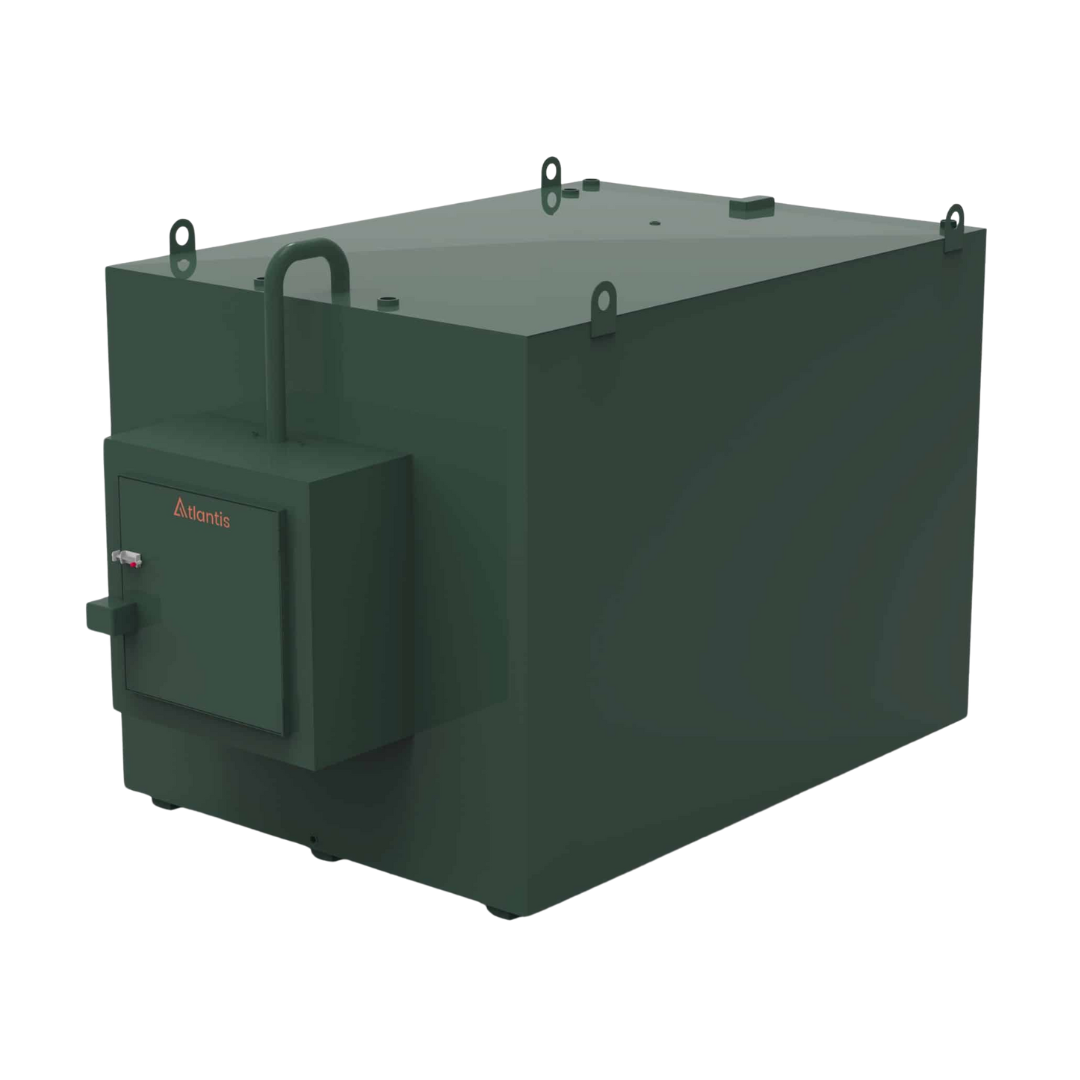 7500 Litre Steel Bunded Oil Tank c/w Fill Point Cabinet - Atlantis