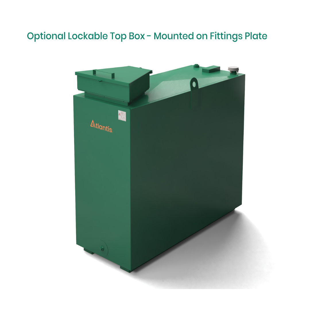 900 Litre Steel Bunded Oil Tank - Atlantis