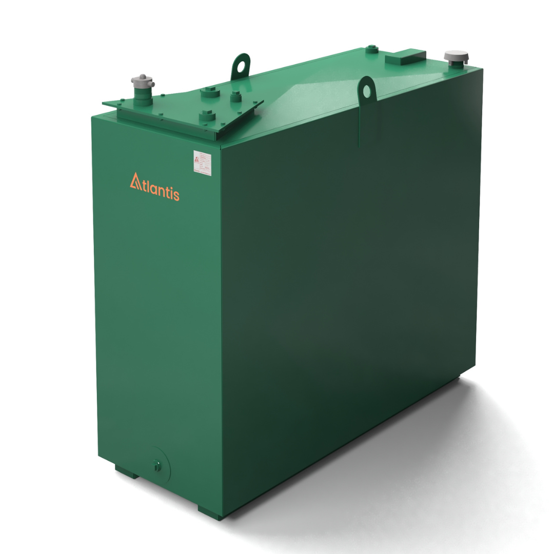 900 Litre Steel Bunded Oil Tank - Atlantis