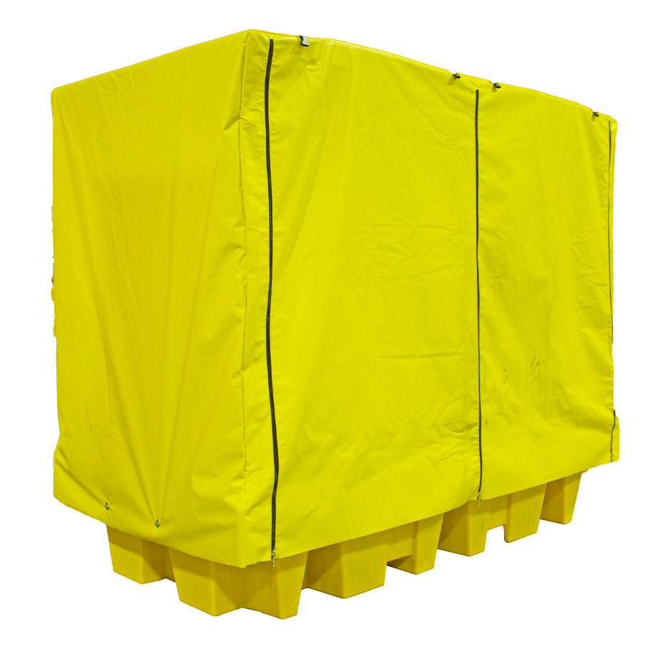 Covered Double IBC Spill Pallet - 1140 Litre Sump