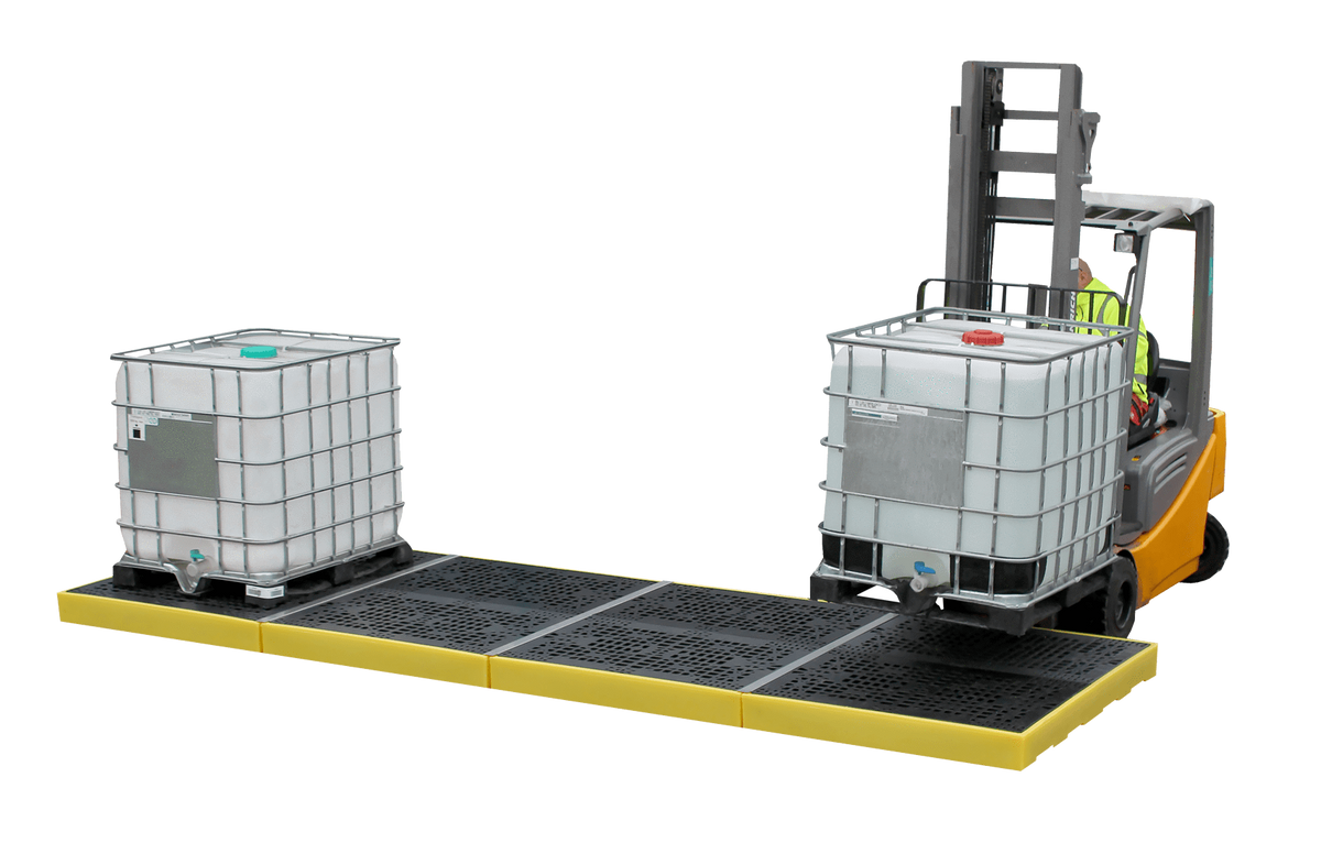 Bund Flooring Kit - 4 IBC In-Line Layout