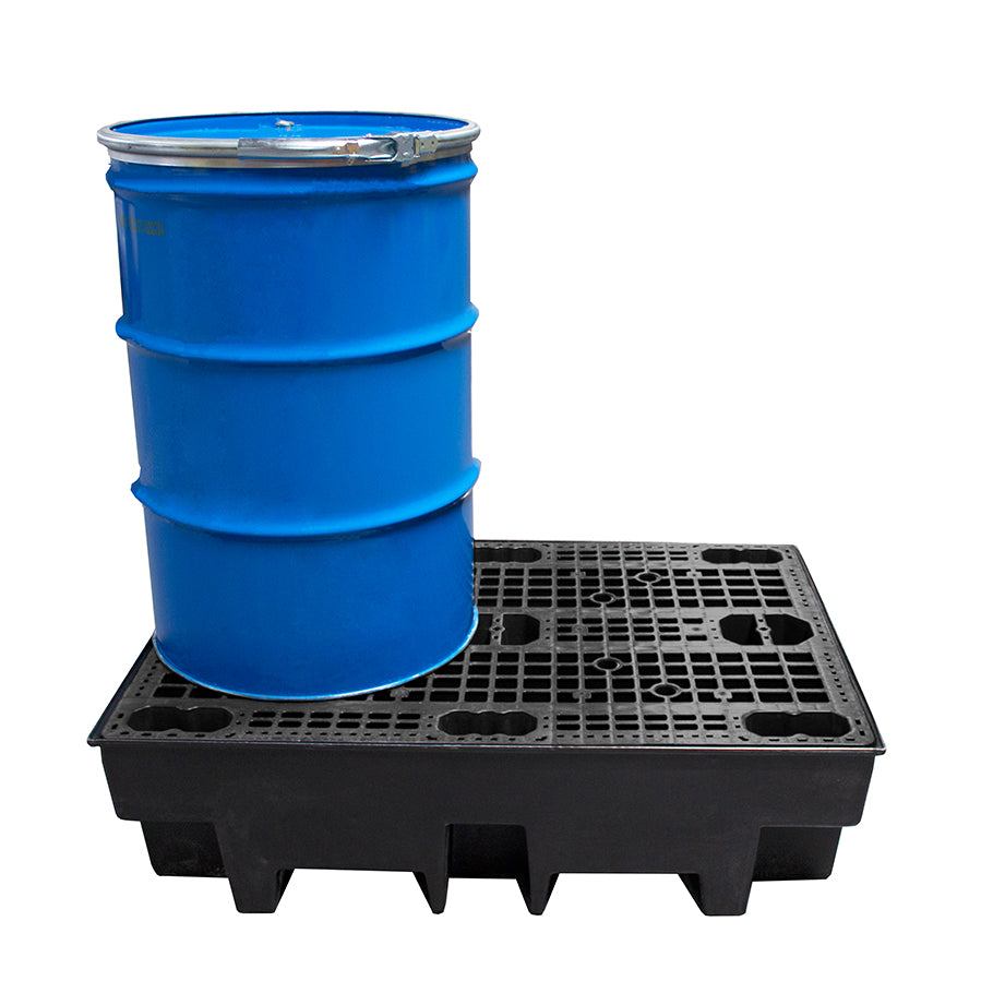 Recycled Spill Pallet (For 2 x 205ltr Drums)