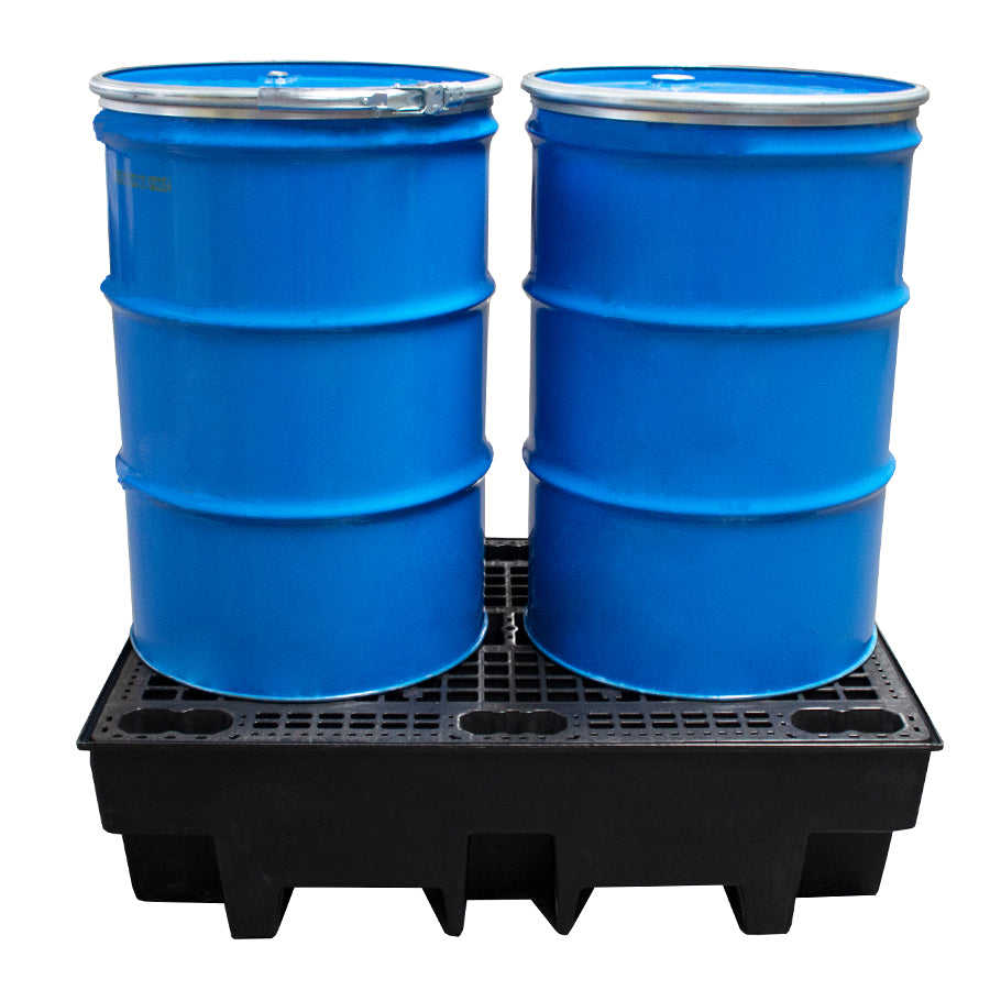 Recycled Spill Pallet (For 2 x 205ltr Drums)