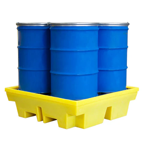 Spill Pallet With High Capacity Sump (For 4 x 205ltr Drums)- BP4