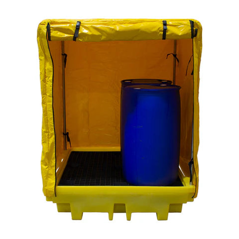 Covered Spill Pallet (For 4 x 205ltr Drums)