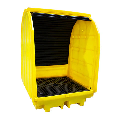 Hard Covered Spill Pallet (For 4 x 205 Litre Drums)