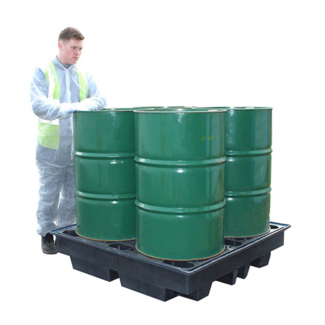 Recycled Spill Pallet For 2 x 205ltr Drums