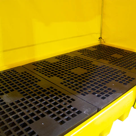 Covered Spill Pallet (For 8 x 205ltr Drums)