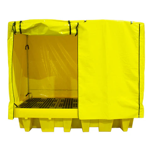 Covered Spill Pallet (For 8 x 205ltr Drums)