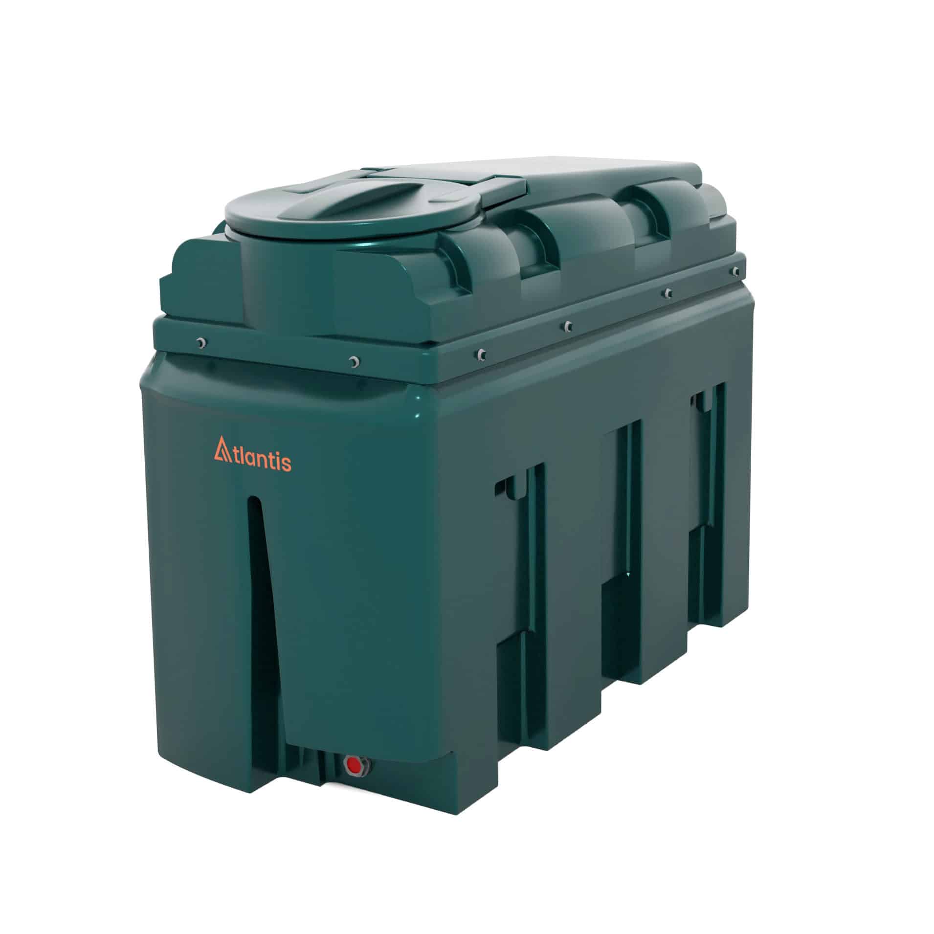 1200 Litre Slimline Bunded Oil Tank - Atlantis