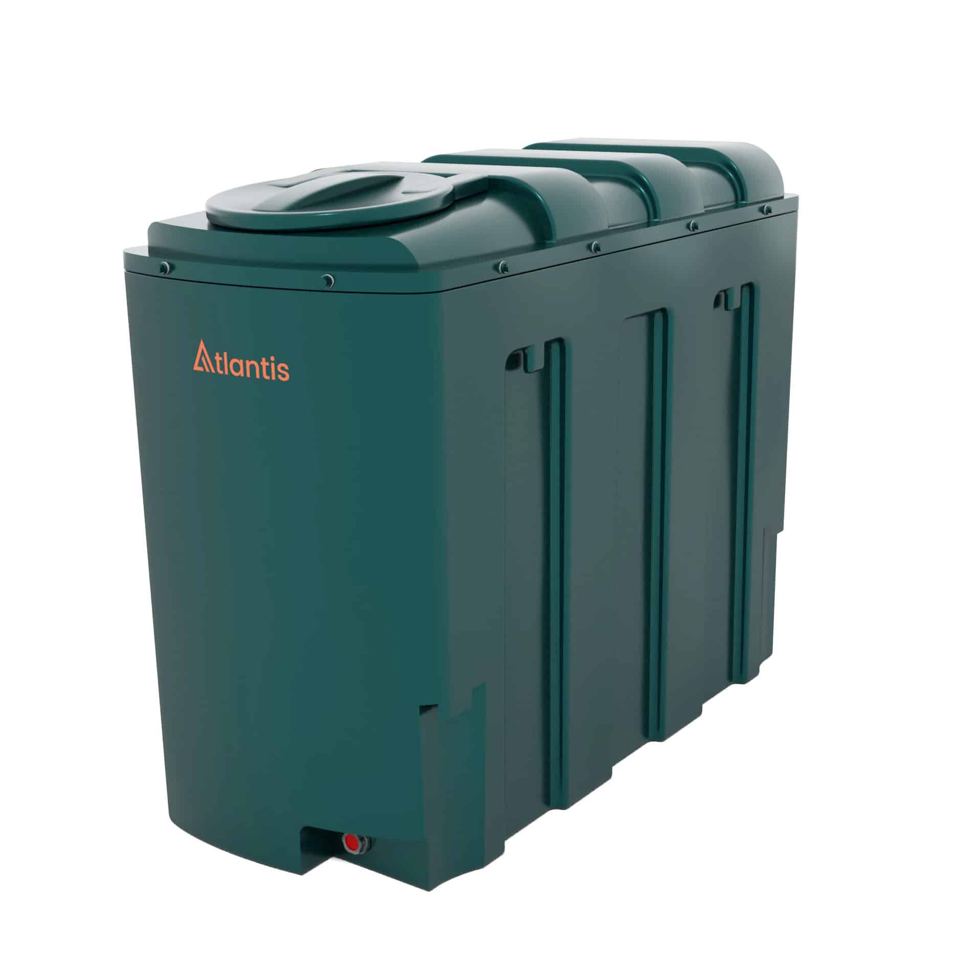 1750 Litre Slimline Bunded Oil Tank - Atlantis
