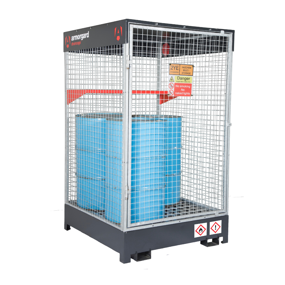 4 x 205L Drum Storage - Armorgard Drumcage DRC4