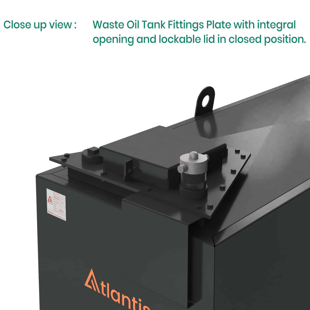 900 Litre Steel Bunded Imperium® Waste Oil Tank