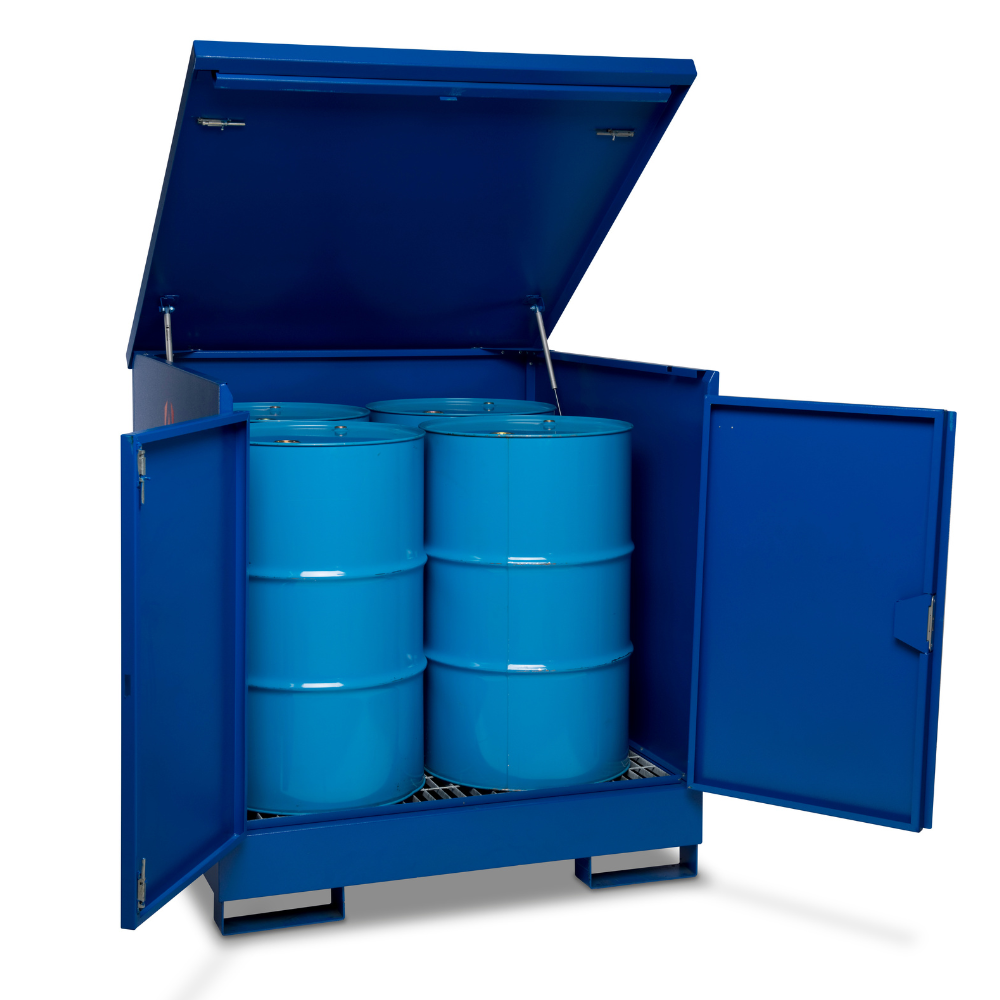 4 x 205 Litre Drum Storage - Armorgard DrumBank DB4
