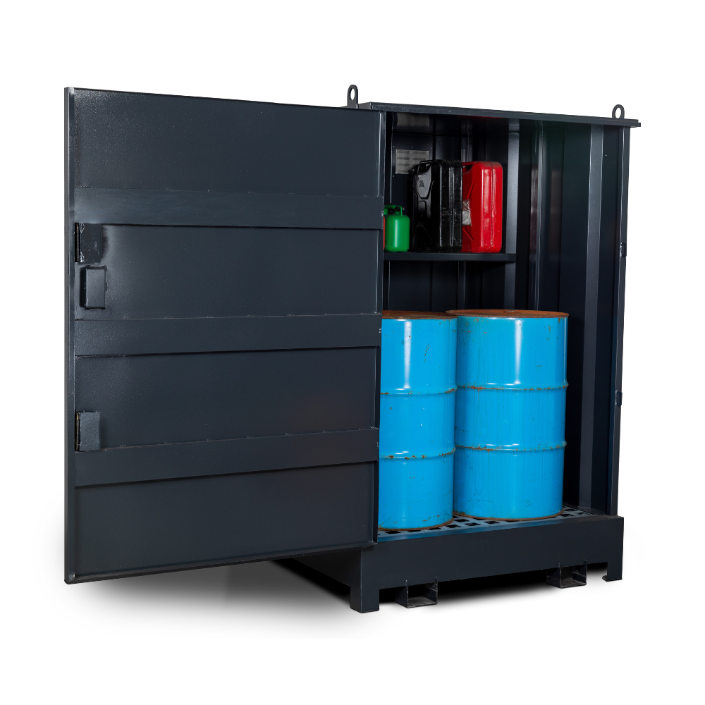 4 x 205 Litre Drum Storage - Armorgard DrumBank DB4S
