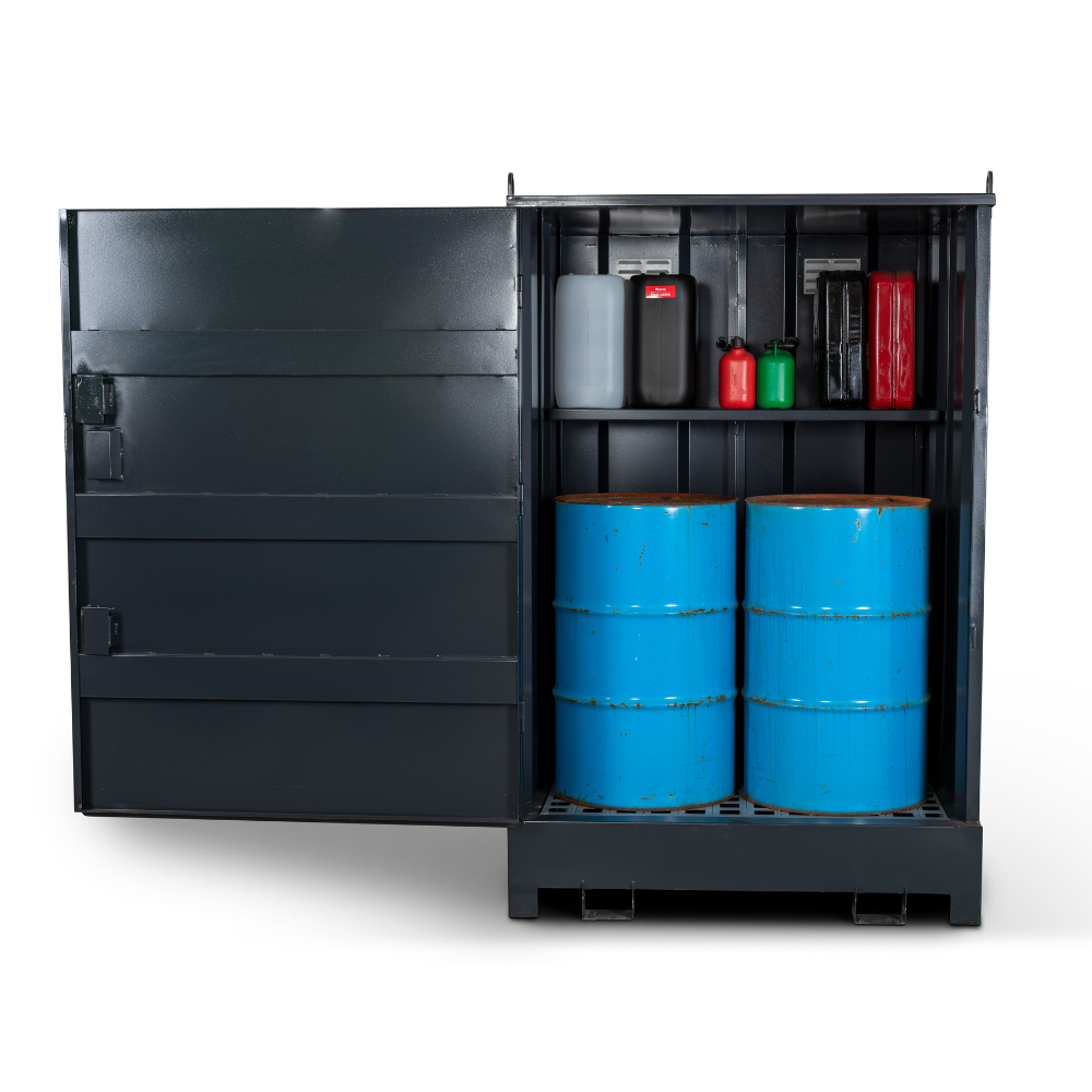 4 x 205 Litre Drum Storage - Armorgard DrumBank DB4S