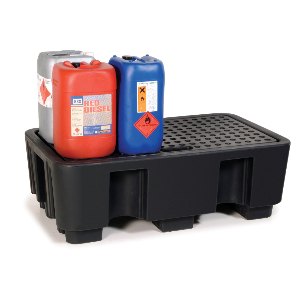 2 x 205L Drum Sump Pallet - Armorgard DrumBank DBP2