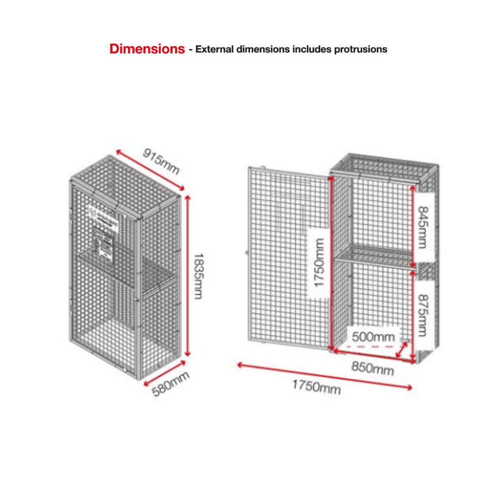 Armorgard Gorilla Gas Cage GGC2
