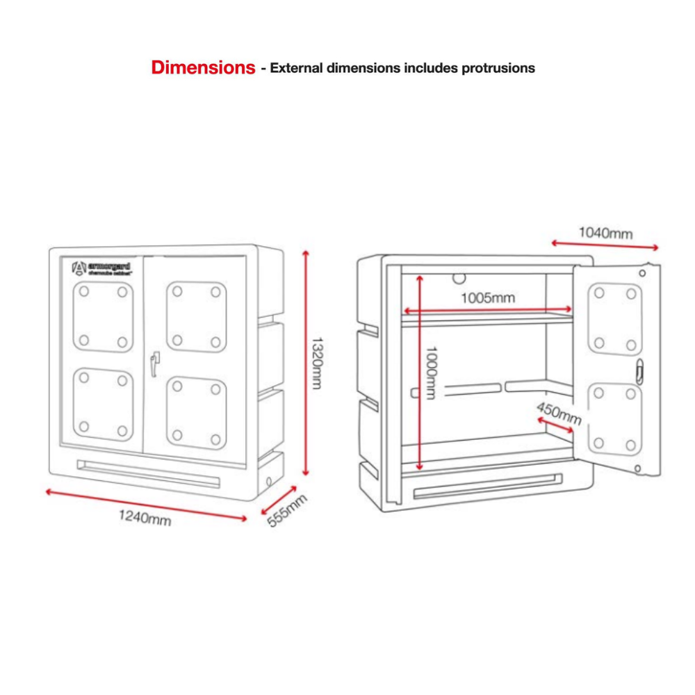 Chemical Storage Cabinet - Armorgard ChemCube CCC3