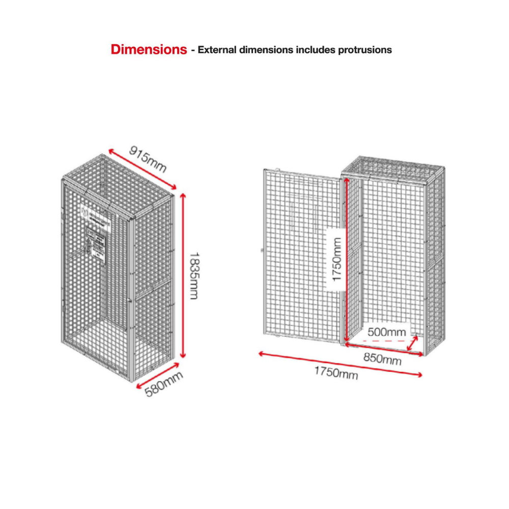 Armorgard Gorilla Gas Cage GGC3