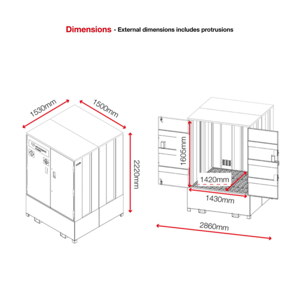 IBC Storage - Armorgard DrumBank DBIBC1