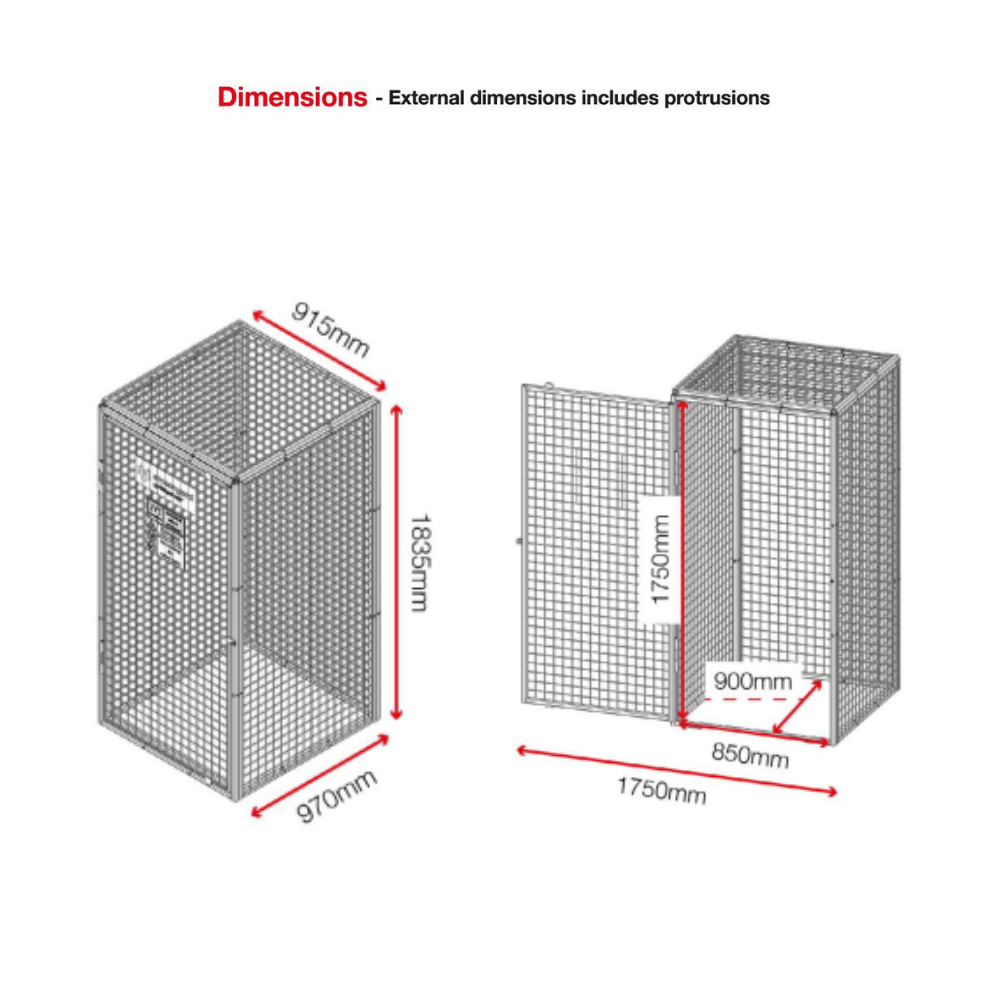 Armorgard Gorilla Gas Cage GGC5