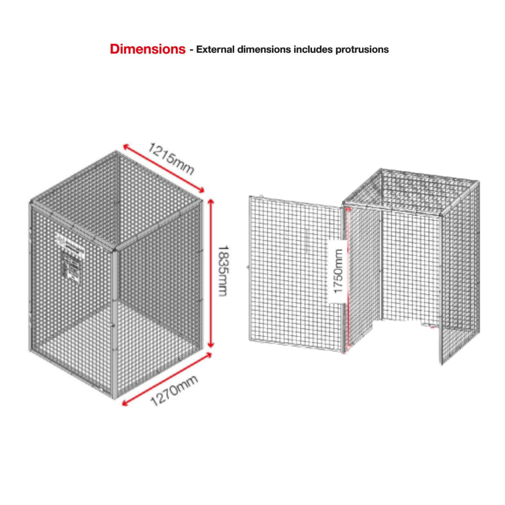 Armorgard Gorilla Gas Cage GGC6