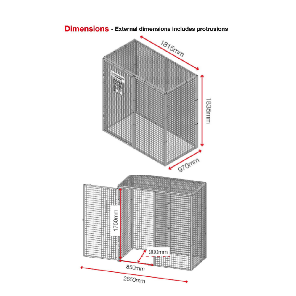 Armorgard Gorilla Gas Cage GGC7